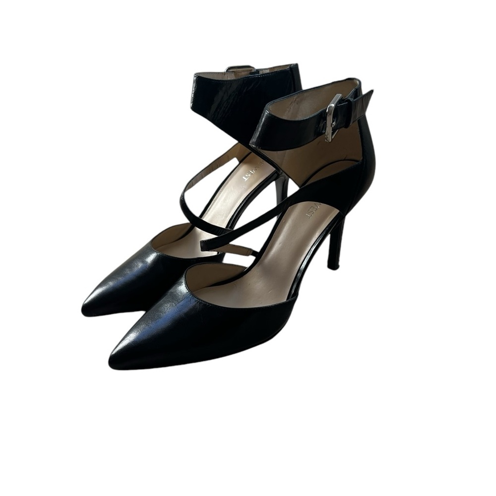 Nine West Black Ankle Strap Heels